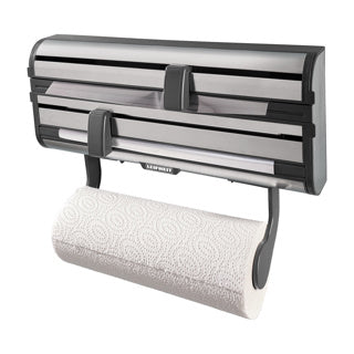 Leifheit - Leifheit rollenhouder parat royal - zwart rvs
