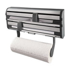Leifheit rollenhouder parat royal - zwart rvs