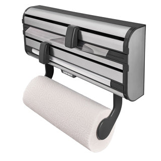Leifheit - Leifheit rollenhouder parat royal - zwart rvs