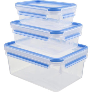 Tefal - Tefal masterseal fresh k3028912 vershouddoos - set van 3 - 100% lekvrij - vershoudbakjes - geschikt voor mealprep