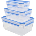 Tefal - Tefal masterseal fresh k3028912 vershouddoos - set van 3 - 100% lekvrij - vershoudbakjes - geschikt voor mealprep