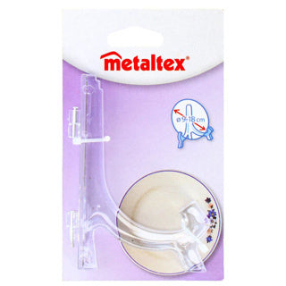 Metaltex - Metaltex bordenhouder 9-18 cm acryl/transparant