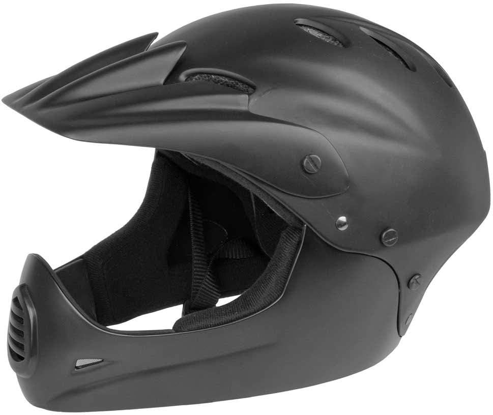 M-Wave Downhill fietshelm unisex matzwart maat 54-58 cm