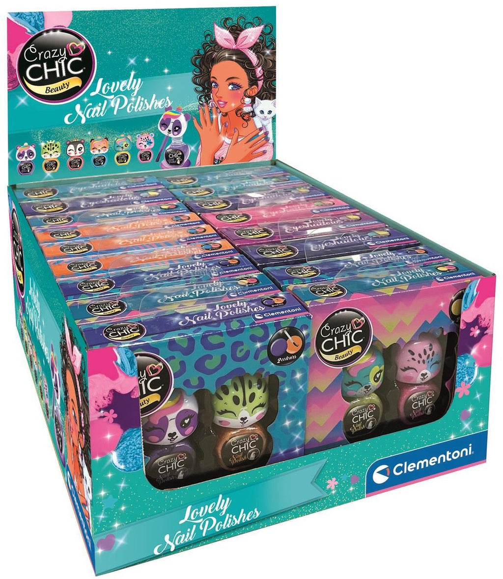 Clementoni - crazy chic - nagellak dieren 2st.
