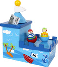 Small Foot - houten muziekdoos en spaarpot piraat
