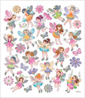 Creativ Company - Creativ Company Stickers feëen - zelfklevende stickers - transparante plastic folie - met zilverfolie & glitterlak details - geschikt voor kaarten & knutselen - 15x165 cm - 1 set