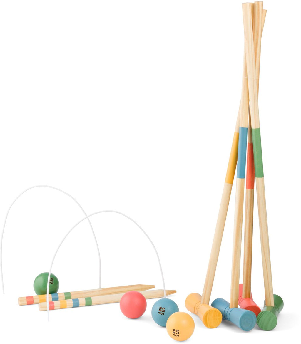 BS Toys - – croquetspel – kindersportset met croquethamers en ballen – vanaf 3 jaar