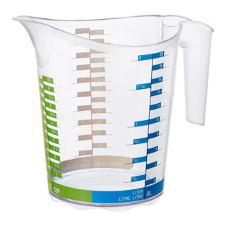 Rotho domino maatbeker 2l transparant