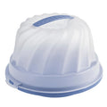 Rotho fresh cakedoos tulband - bpa vrij - met afsluitbare clips - handig mee te nemen door handgreep - horizon blauw