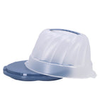 Rotho fresh cakedoos tulband - bpa vrij - met afsluitbare clips - handig mee te nemen door handgreep - horizon blauw