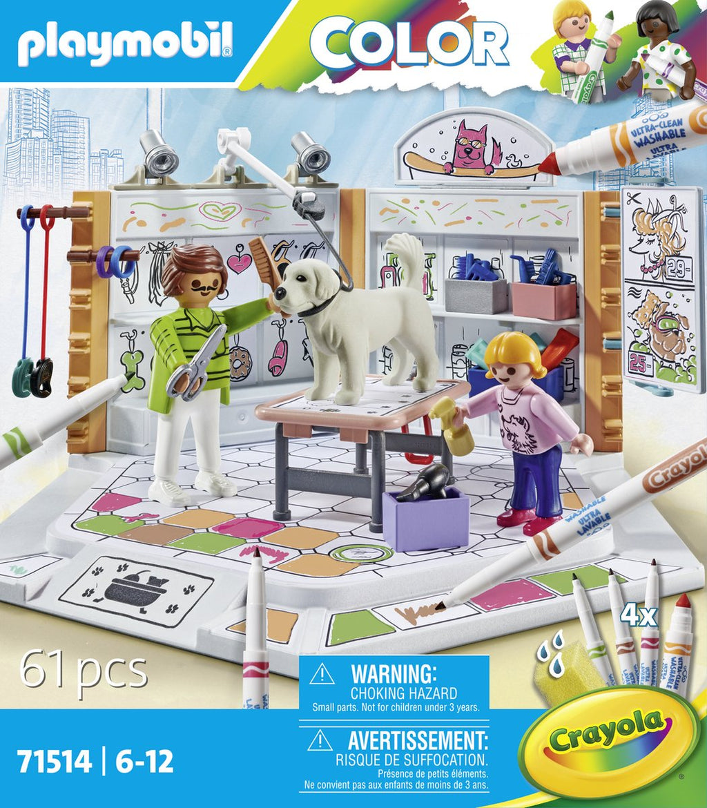 PLAYMOBIL - PLAYMOBIL color hondensalon - 71514