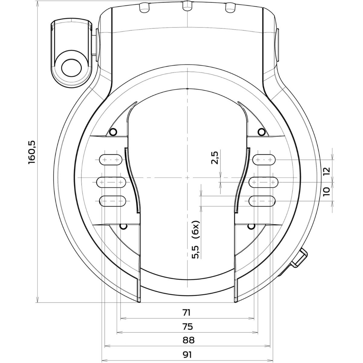 Axa ringslot defender rl spatbord grijs zwart art2 op kaart nv