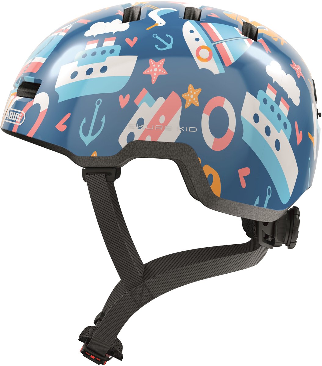 Abus helm Skurb Kid Blauw sailGoud M 50-55cm