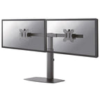 Neomounts fpma-d865dblack flatscreen bureausteun, 2x 10-27 , 12 kg, 35 - 46cm, 75x75 100x