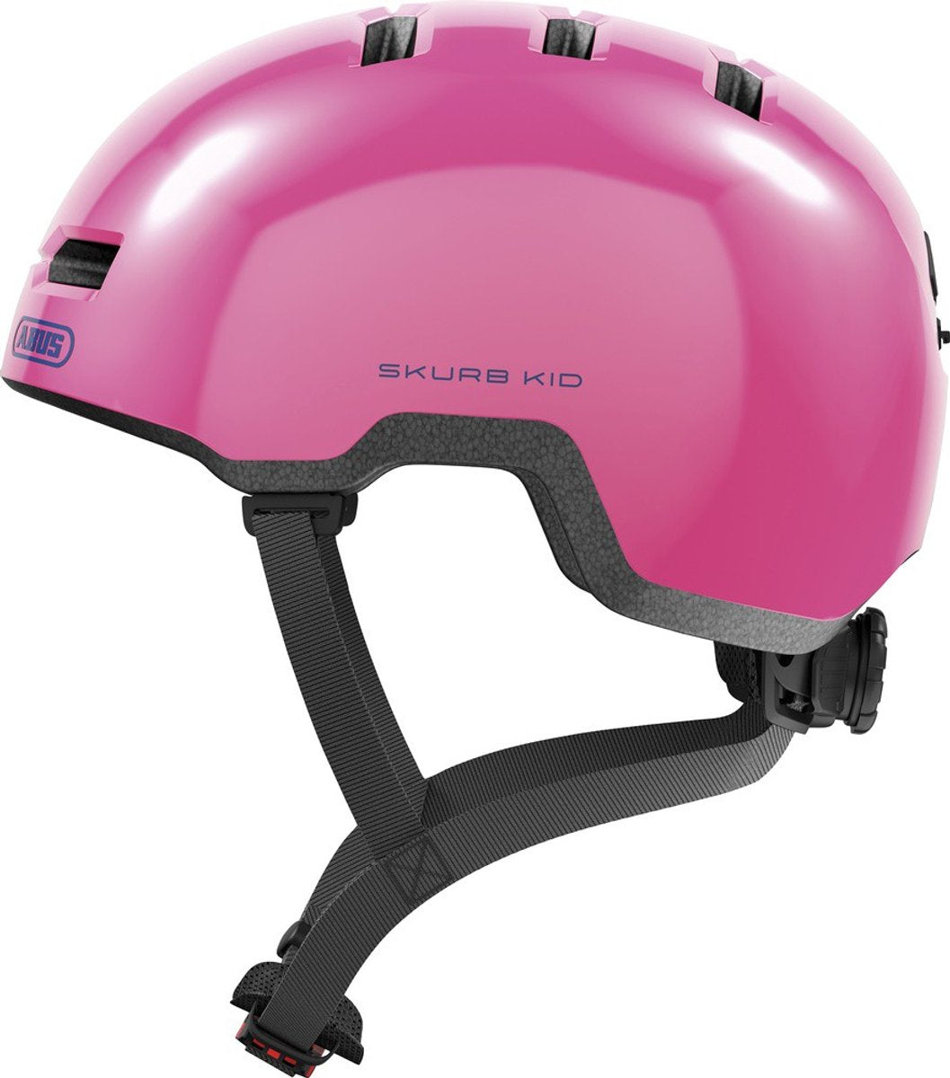 ABUS - ABUS skurb kid - fietshelm - kinderen shiny pink m (50 - 55 cm)