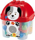 Ecoffier ecoiffier abrick bouwblokken hond in opbergbox - 50dlg.