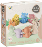 Lobbes speelgoed bv baddieren familie pastel, 9dlg.