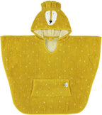 Trixie poncho - mr. lion - 100% biologisch katoen - badcape kind met capuchon - met leuke details