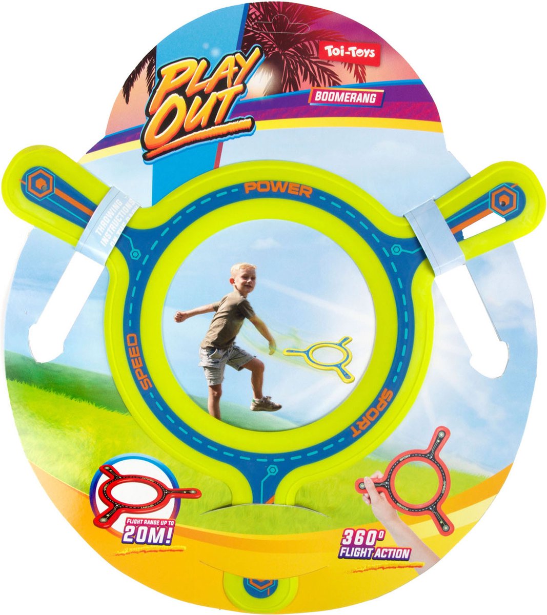 / Sans Marque - / Sans Marque Toi toys ronde boemerang 'sports' (1 stuk)