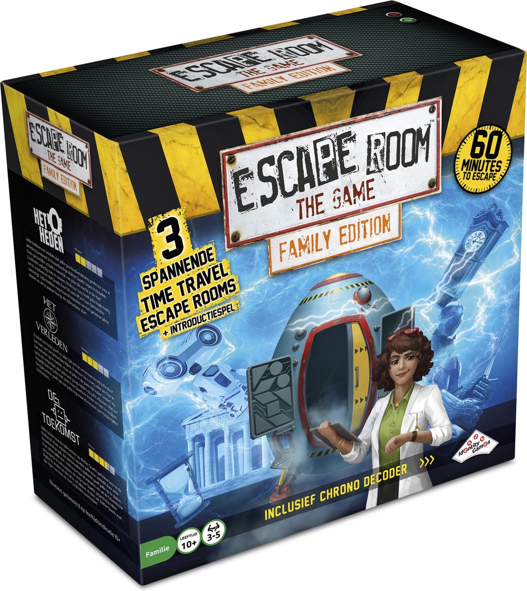 Identity Games - Identity Games Escape room the game time travel - familie editie - breinbreker - 3 spannende avonturen voor het hele gezin
