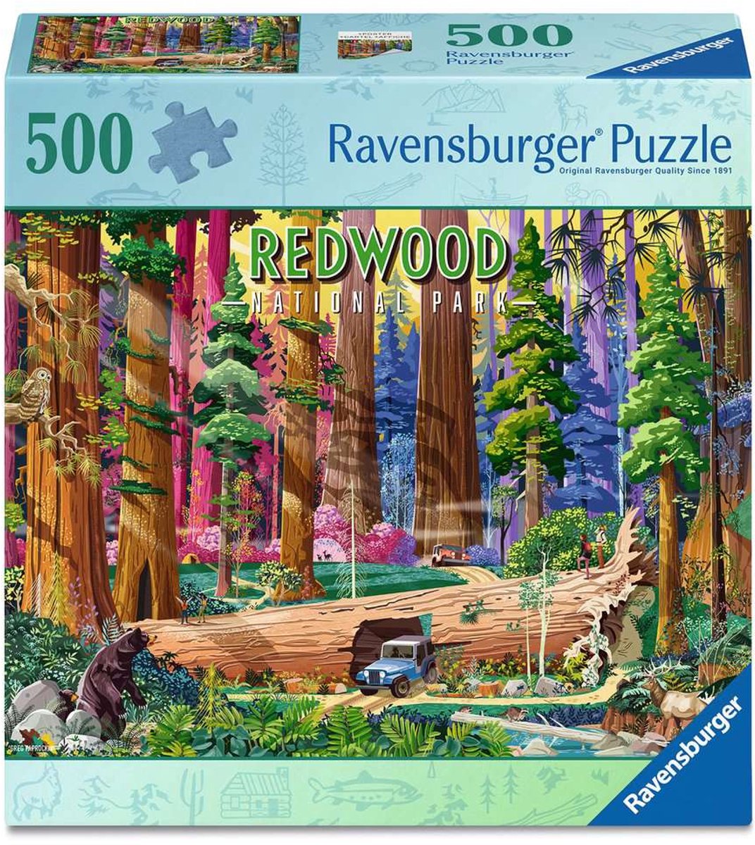 Ravensburger - – redwood national park – legpuzzel – 500 stukjes