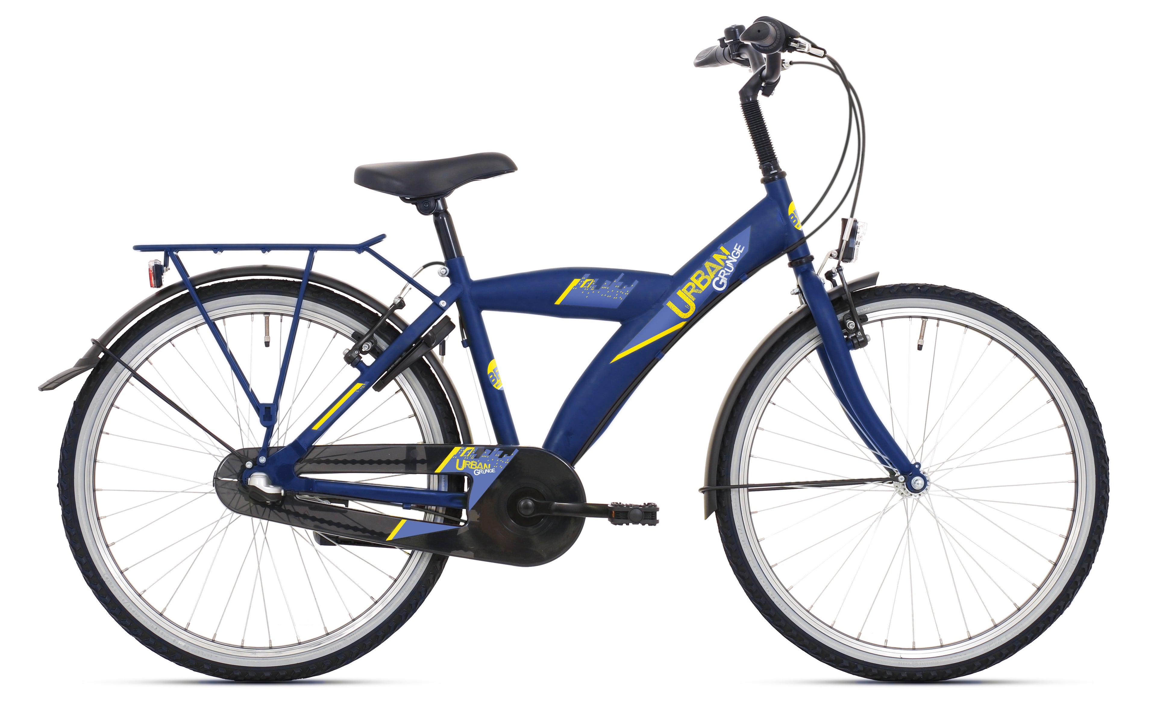 Bikefun - Bikefun Kinderfiets urban city 26 inch met nexus 3 versnelling/remnaaf - kobalt mat blauw