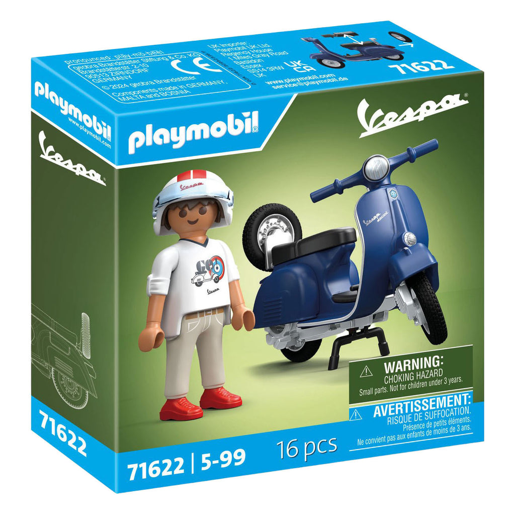 Playmobil - 1969 vespa 150 sprint veloce blauw - 71623