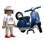 Playmobil - 1969 vespa 150 sprint veloce blauw - 71623
