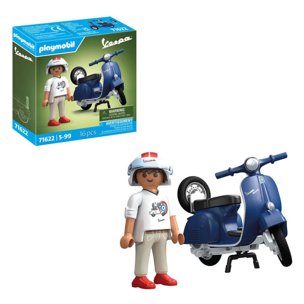 Playmobil - 1969 vespa 150 sprint veloce blauw - 71623