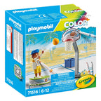 Playmobil color skater met basketbal - 71516