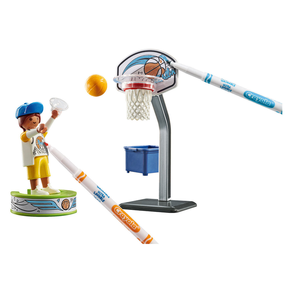 PLAYMOBIL - PLAYMOBIL color skater met basketbal - 71516