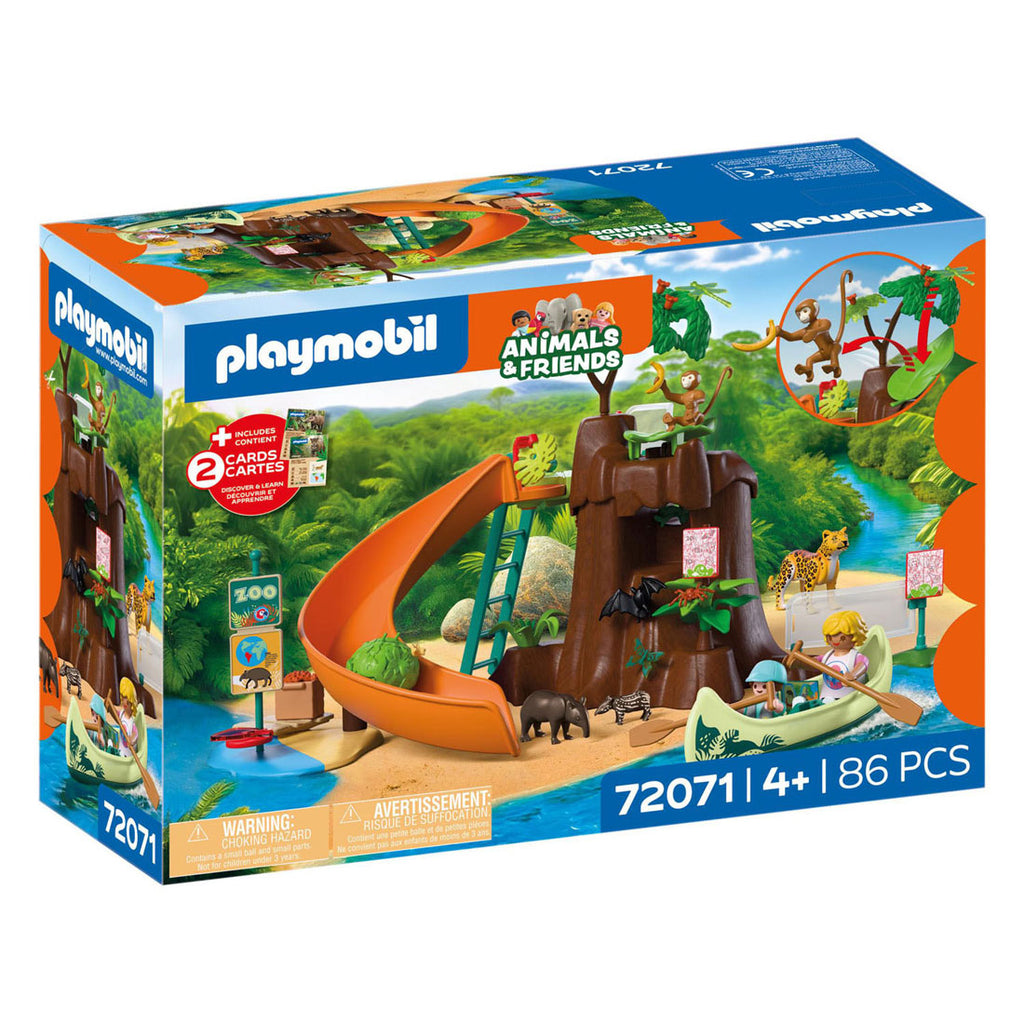 Playmobil - animals & friends dierentuin jungle avontuur - 72072