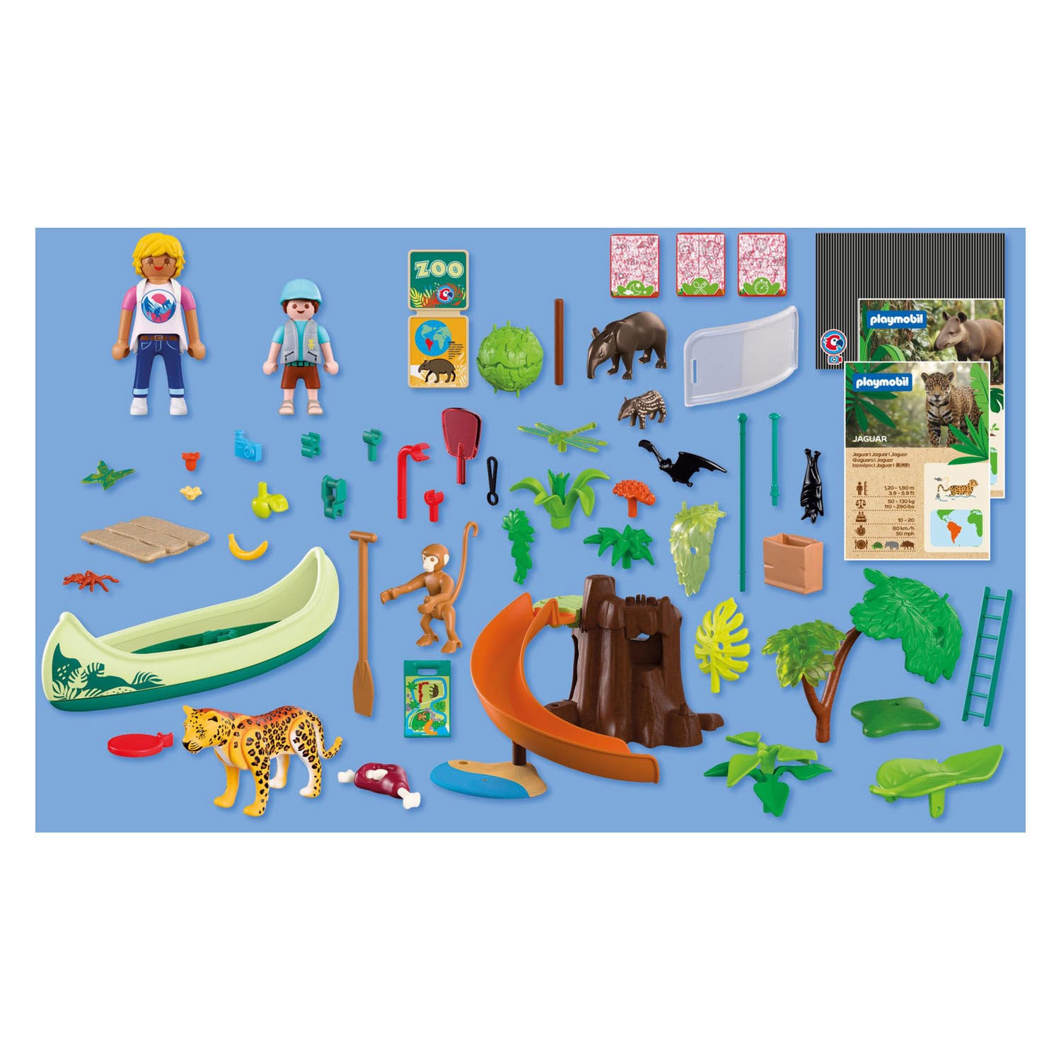 Playmobil - animals & friends dierentuin jungle avontuur - 72072