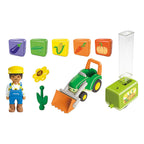 PLAYMOBIL - PLAYMOBIL junior tractor met laad- en lossysteem - 71773