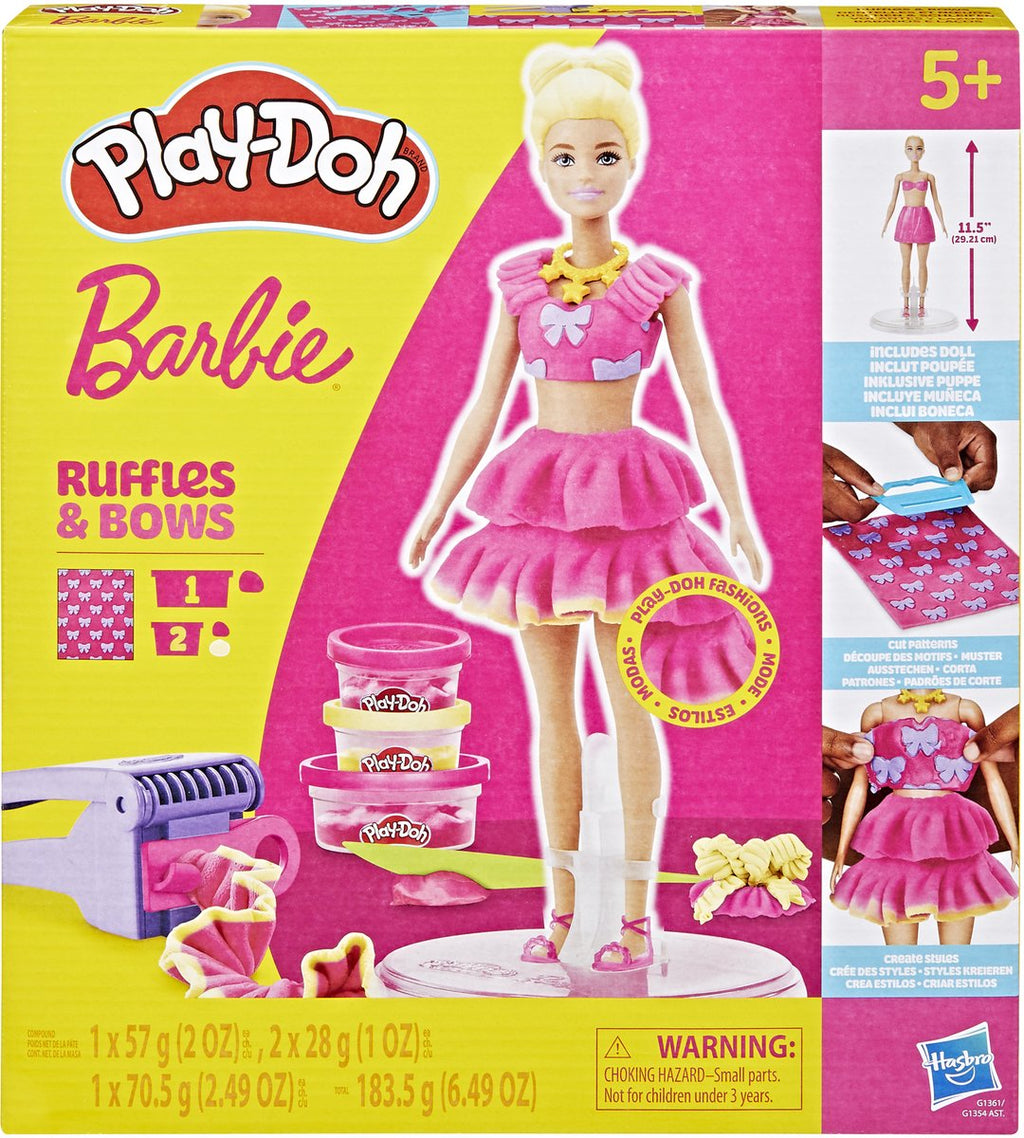 Play-Doh -Doh barbie ruches en strikken - boetseerklei