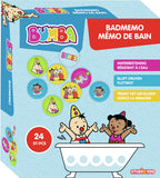 Bumba badspeelgoed - badmemo en bumbina - 24 plaatjes - blijven drijven en kleven aan de bandrand