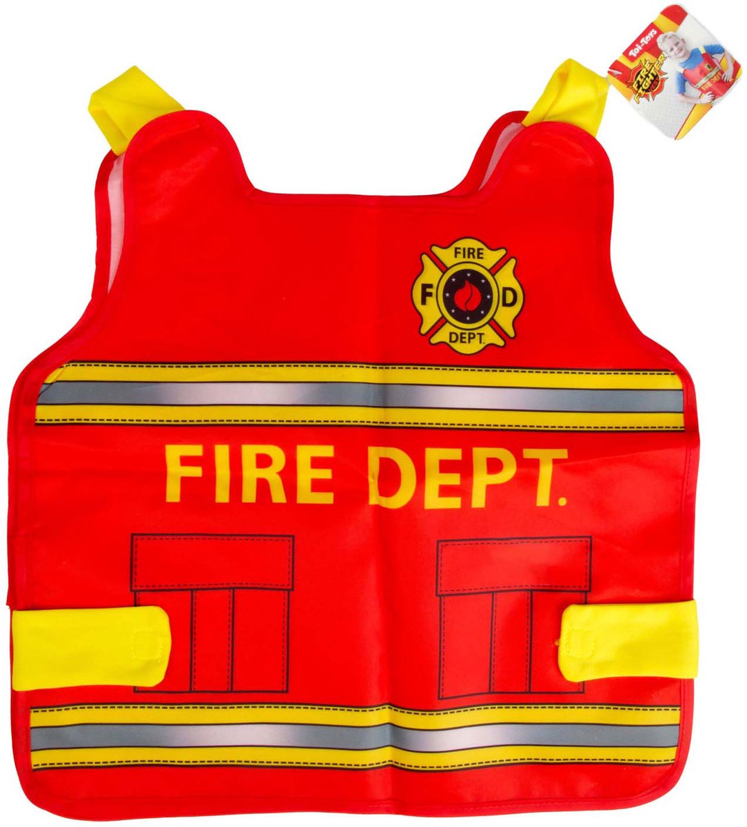 Toi-Toys - Toi-Toys Brandweermanvest verkleedhesje