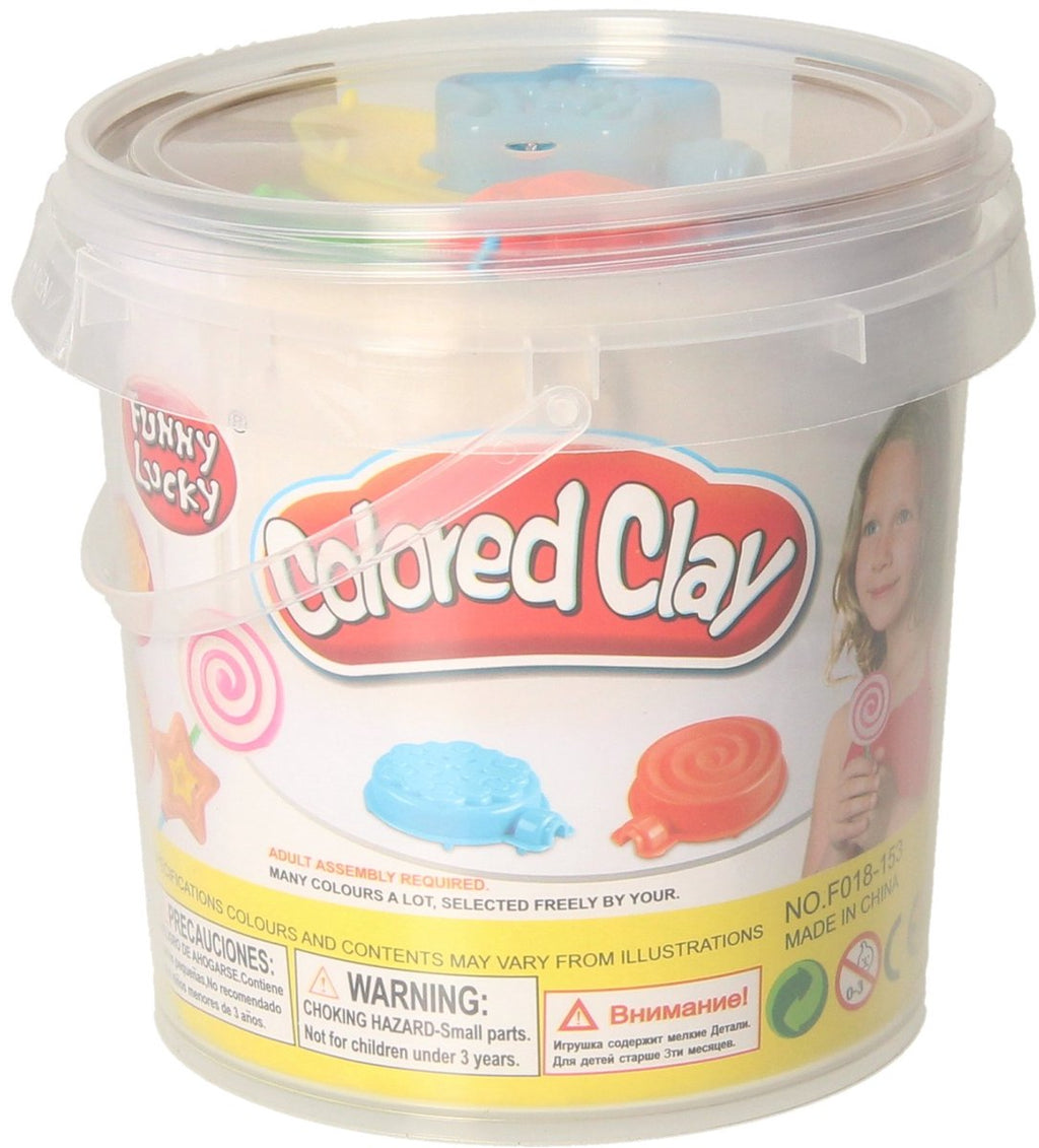 Lobbes Speelgoed- Lobbes SpeelgoedLobbes kleiset speelgoed opbergbox - 12 kleuren klei en lolly's maken.