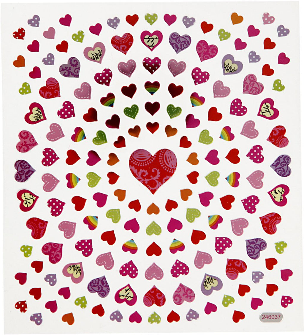 Creativ company stickers kleine harten, 1 vel