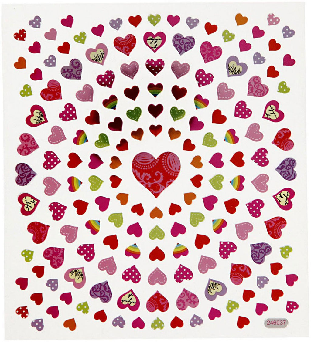 Creativ company stickers kleine harten, 1 vel