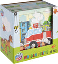 MOXY - MOXY houten puzzel 9 stukjes 15x15cm