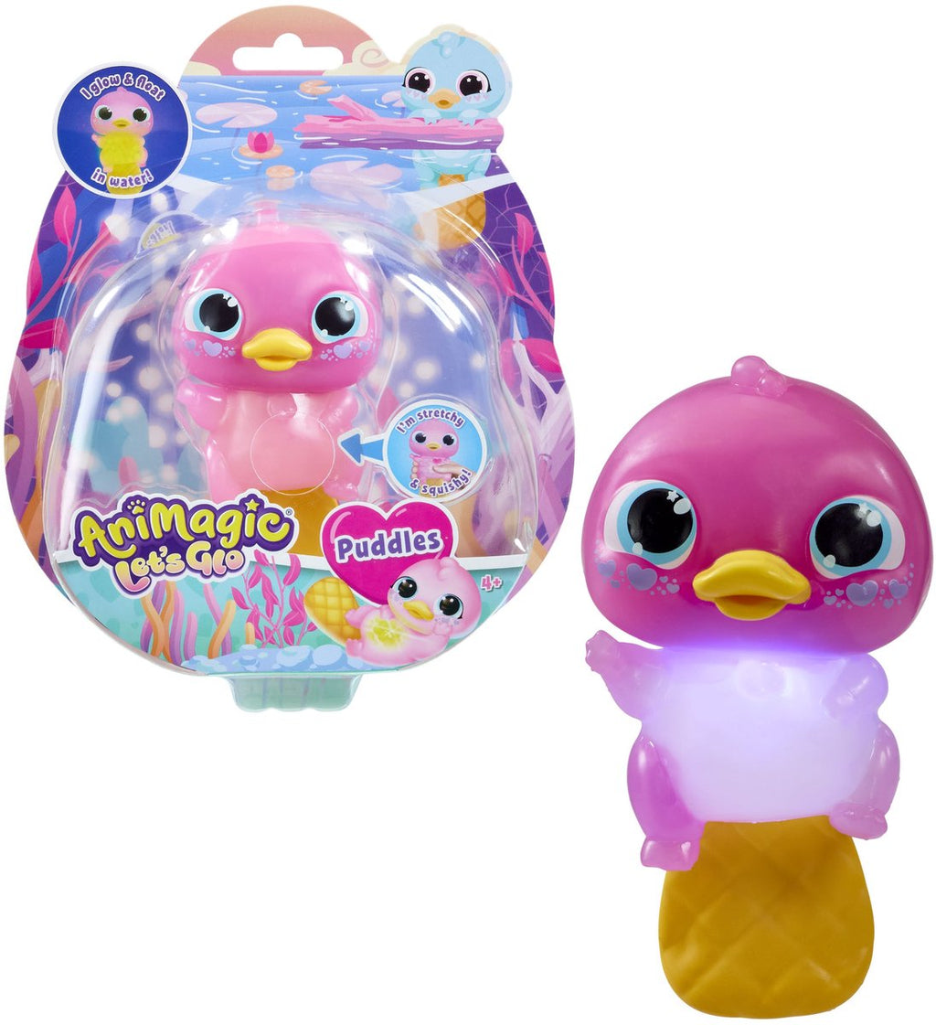 Goliath - Goliath let's glo puddles - speelgoedrobot - speelfiguur - vogelbekdier - geeft licht in het water