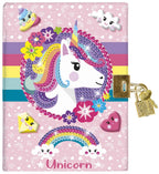 Totum - Totum unicorn geheim dagboek met slot vriendenboek | secret diary diamond painting knutselen | speelgoed meisjes cadeau tip