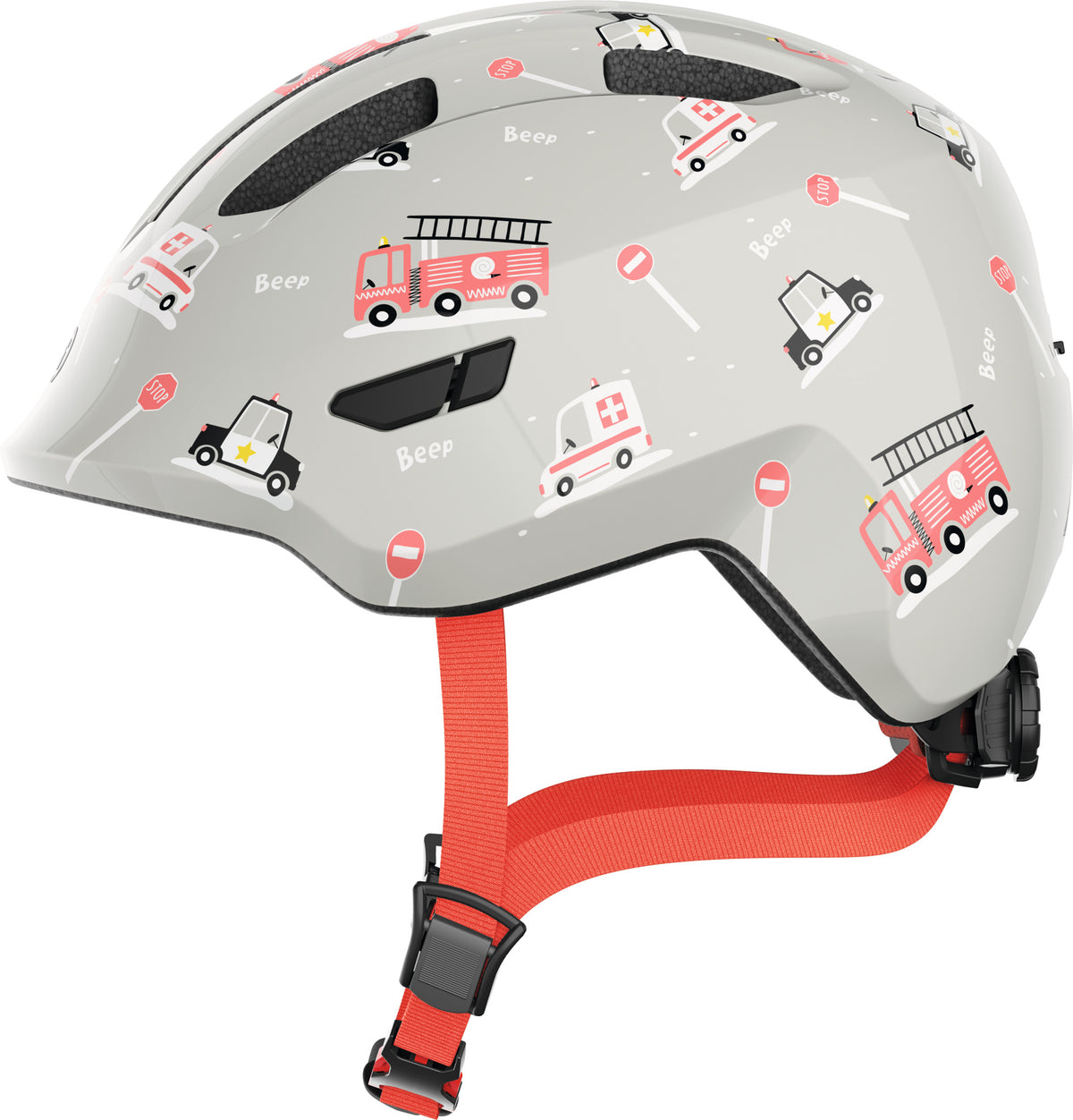Abus - helm smiley 3.0 grey rescue m 50-55cm
