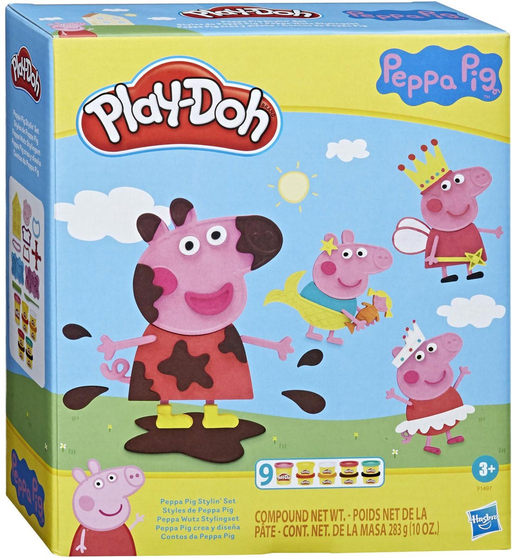 Play-Doh -Doh peppa pig styling speelset - boetseerklei - inclusief 9 potjes
