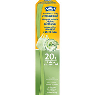 Swirl - Swirl bio pedaalemmerzakken handvat 20 l 6 stuks | 4 stuks