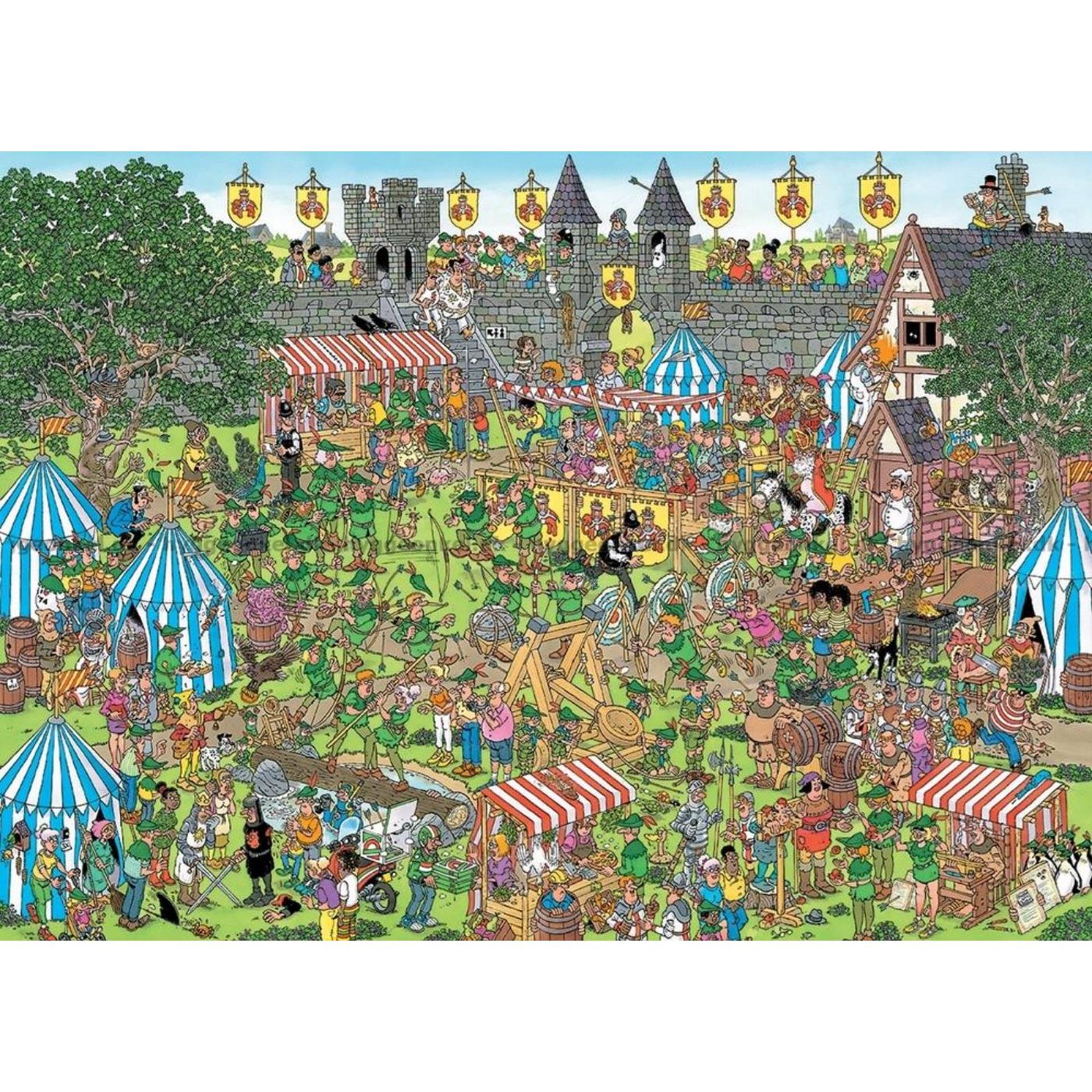 Jumbo jan van haasteren puzzel robin hood festival 1500 stukjes