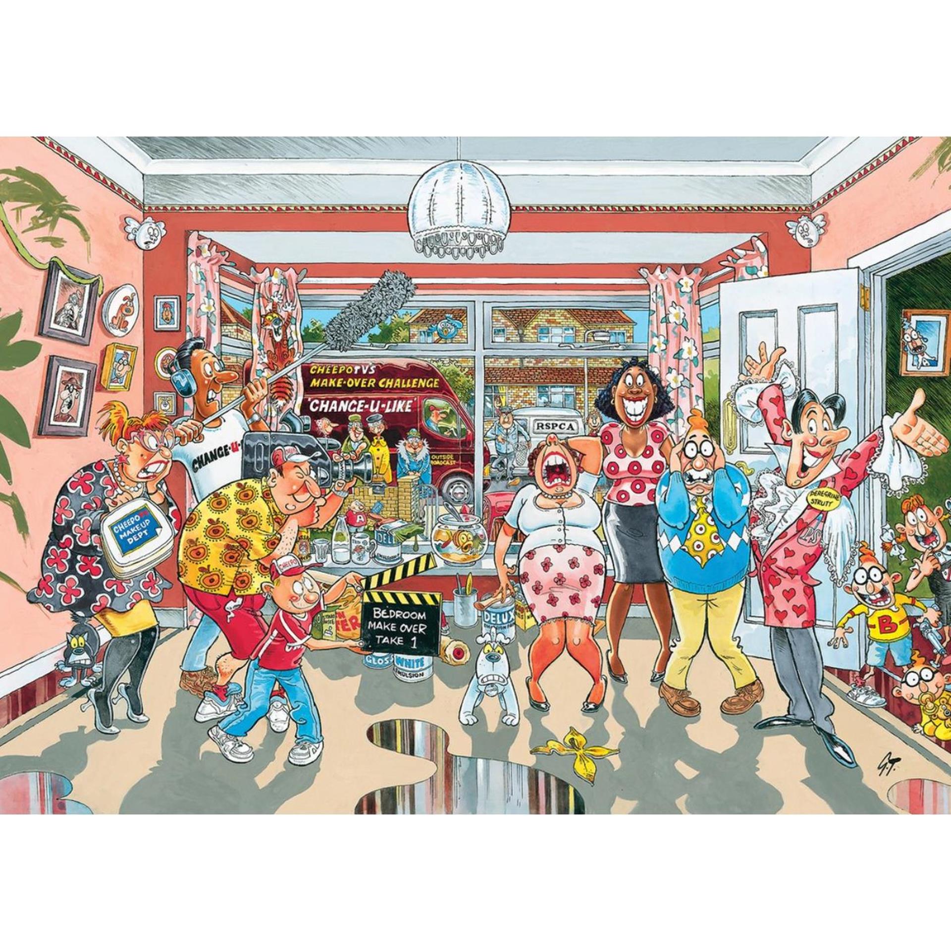Jumbo wasgij retro original 9 legpuzzel - klein verbouwinkje, 1000st.