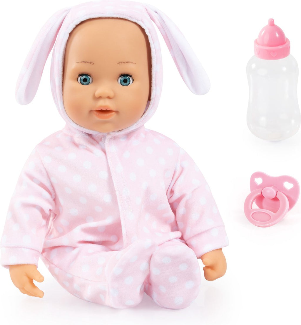 Bayer Design - Bayer Design - babypop anna first words baby met geluid 38 cm in roze