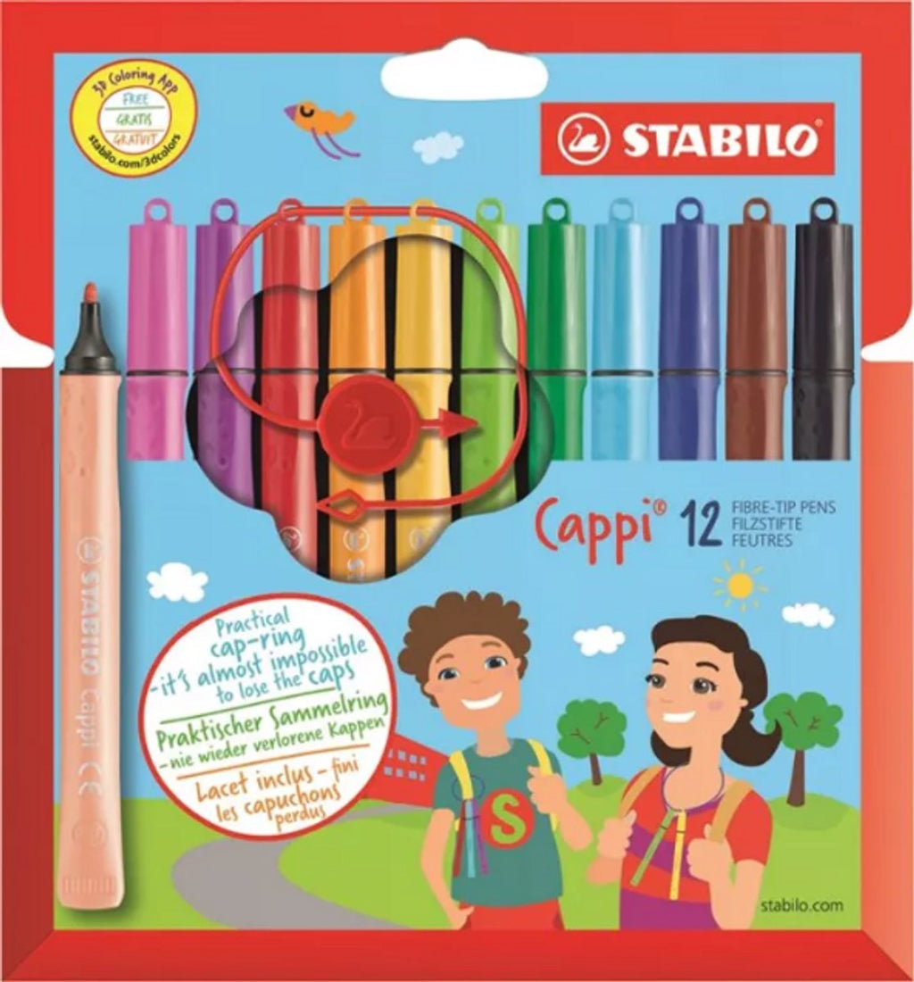 STABILO - STABILO cappi - viltstift - set met 12 stuks